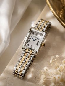 SWR087P1 Seiko Ladies Two-Tone Roman Rectangular 22mm
