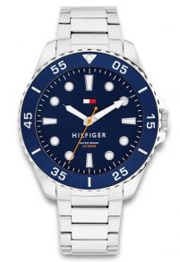 1792202 Tommy Hilfiger Mens Steel Navy 42mm