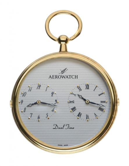 Aerowatch Lepines Pocket Watch Quartz Dual-Time 05826 JA02