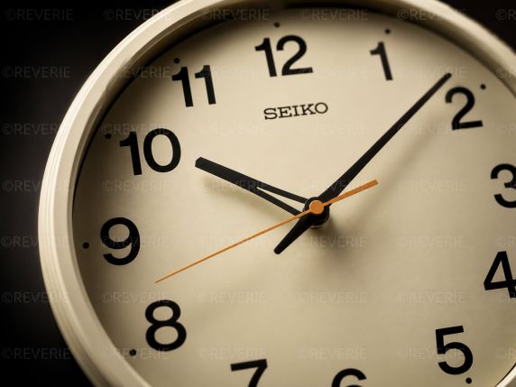 Seiko Cream Wall Clock Quiet Sweep Second Hand 30x5cm