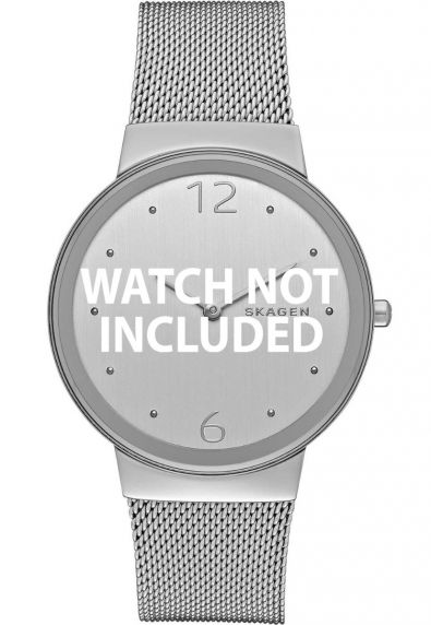 Sølvfarvet mesh band for Skagen Freja SKW2380 - RIP