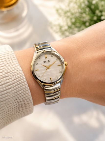Seiko 10 Diamonds Two-Tone Sapphire 34mm